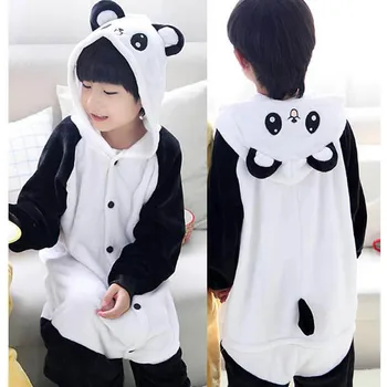 Anime Pižamo Onesie Kigurumi Panda Pijama Otroci Dekleta Sleepwear Jumpsuit Za fante Otrok Odraslih Moških Onesie Halje Domov Oblačila