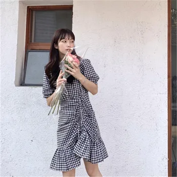 Hzirip Korejski Ogrlicom Sladko Elegantno Predalčni Vrvico Gube Svoboden Elegantna Moda 2020 Slim Design Občutek Dame, Vse-Se Ujemajo Z Obleko