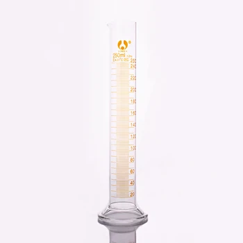 Visoko borosilicate stekla merilni valj,s Prostornino 250 ml,Progresivno Steklo Laboratorij Valj