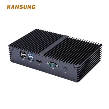 KANSUNG Core i5 4200U Haswell Podporo Windows 10 Mini PC 4 Lan AES-NI Fanless Namizje Nuc požarnega Zidu Računalnika Linux Ubuntu Nettop