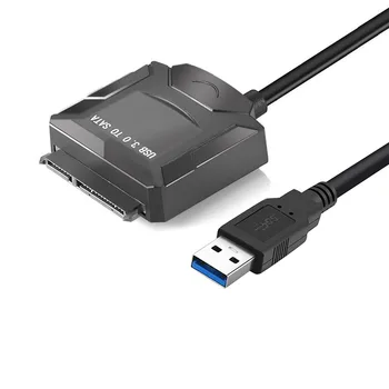 USB na SATA Pretvornik Kabel, USB 3.0, da SATA III Kabel z 12V DC Vrata 2,5/3,5-Palčni HDD SSD za Prenosni RAČUNALNIK