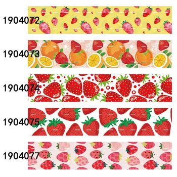 FLRARIBBON akvarel strawberry sadje tiskanje traku