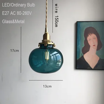 Sodobne ustvarjalne steklo obesek lučka bar ob postelji spalnica, jedilnica soba dekoracijo obesek luči v zaprtih prostorih LED E27 kombinacija razsvetljavo