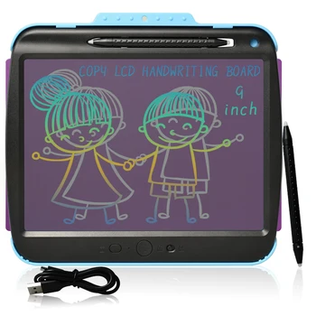 9-Palčni Polnilna Pregleden USB LCD Pisni obliki Tablet, Otroci, Kopija, Risanje Grafitov Pad Domače Delo Urad za Snemanje oglasna deska