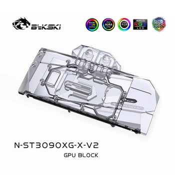 Bykski N-ST3090XG-X-V2 GPU Vode Blok Za ZOTAC RTX3090 GAMING OC Grafična Kartica,VGA Blok 12V RGB/5V ARGB/MB SYNC