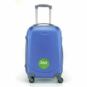 Srednji kovček 4 kolesa 360 ° prtljage 65 cm X 45 cm X 25 cm za potovanja Modra