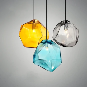 Sodobna Stekla, ki Visi Light Crystal Pisane Hanglamp LED Nordijska Led Obesek luči za dnevno Sobo, Spalnico, Kuhinjo, Jedilnico