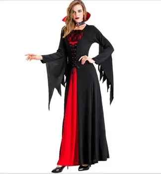 Halloween Cosplay Kostum Za Odrasle Seksi Obleko Vinatge Ženske Obleke