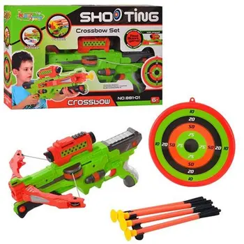 Samostrel otroške igrače, 3 puščice na sesalno pokal, ciljno in držalo za puščice abtoys s-00056