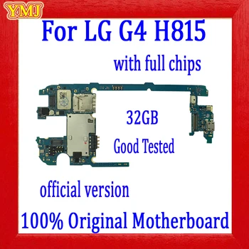 Brezplačna Dostava, Original za LG G4 H815 H810 H811 H812 VS986 Matično ploščo s Polno Žetonov,32gb Logiko odbor z Android Sistem