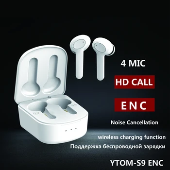 TIP C ENC izničevanja Šuma TWS Brezžična tehnologija Bluetooth 5.0 Slušalke Slušalke S 4-HD Mic 65ms NIZKE latence Slušalke za gamer Ei
