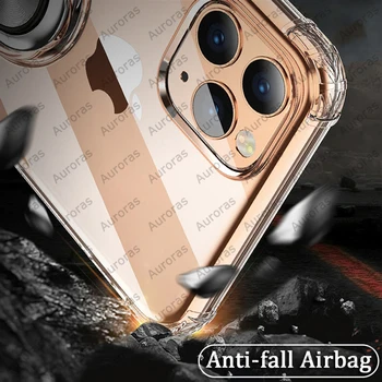 Auroras Za Motorola G9 Moč Primeru Anti-pade zračna Blazina Jasno Primeru Shockproof Z Obroč Ohišje Za Moto G9 Moč Pokrov