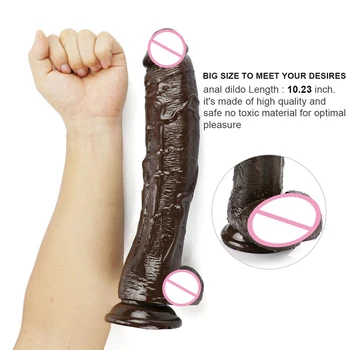 Super Velik Realističen Dildo mehko PVC Velik Velik Penis priseska Sex Igrače za Ženska Masturbacija Analni