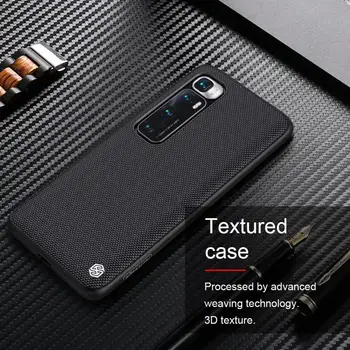 Za Xiaomi Mi 10 Ultra primeru NILLKIN Teksturirane Najlon Vlaken Primeru Trajne Non-slip Tanke & Light Nazaj Kritje primera