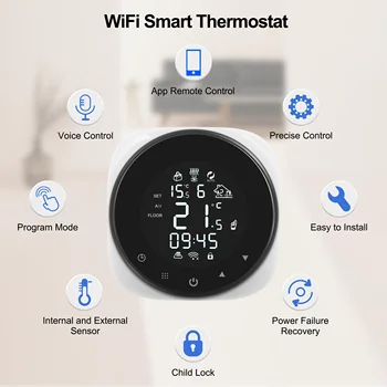 Wifi Smart Termostat za Vodo/Električno Talne Ogrevanje/Voda Plinski Kotel Temperature Daljinski upravljalnik Podporo Alexa googlova Domača stran