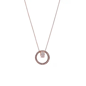 Visoko kakovost 925 Sterling Srebrni Obesek Diamantno Ogrlico Clavicle Verige za Ženske, Modni Nakit, Poročni Srčkan Dodatki