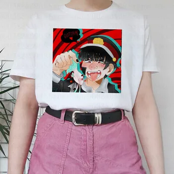 Smešno Risanka Inuyasha T shirt Smešno Šaman Kralj Grafični Tees Ženski Kawaii Japonski Anime Wc Zavezuje Hanako Kun Majica s kratkimi rokavi Ženske