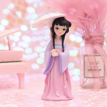 4 vnesite Kitajski tradiciji princesa Hanfu princesa lutka igrače Retro moda Spalnica Ornament igrače Darilo Za Dekle