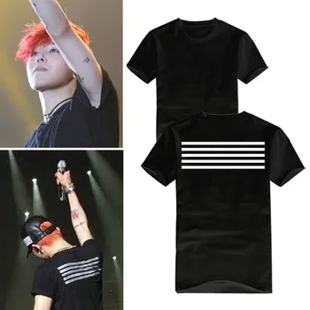 KPOP BIGBANG YG EL G-Dragon TAEYANG T. O. P DAESUNG SEUNGRI V. I. P DOSEŽEN istem slogu logo Kratek sleeved majica s kratkimi rokavi