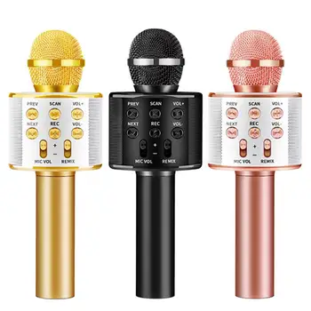 WS 858 Brezžični USB Mikrofon Kondenzatorski Karaoke Brezžični Poklicni Govorec Doma KTV Ročni Mikrofon