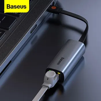 Baseus Ethernet Adapter USB Tip C do RJ45 Omrežno Kartico USB Pretvornik Gigabit Lan Adapter Za Prenosnik Macbook pro iPad Stikalo