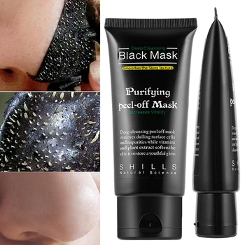 Maska Bambus, Oglje Blackhead Odstranite Obrazne Maske Globinsko Čiščenje Čiščenje Peel Off Black Nud Facail Maske