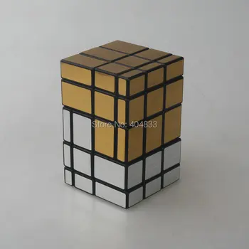CubeTwist Ogledalo Stolp #1 Črna Modra/Zlato/Srebro Cubo Magico Twist Puzzle Izobraževalne Igrače Ideja Za Darilo Padec Ladijskega Prometa