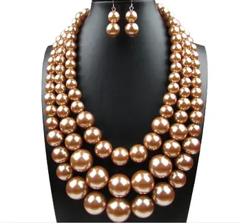 2019 modna ogrlica ovratnik biserne Ogrlice Obeski trendy choker močen kovinske verige Več plasti izjavo biserna ogrlica