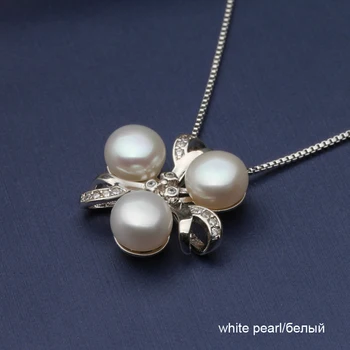 Moda multi-kroglice ogrlica za ženske Naravnih sladkovodnih 7-8 mm biserne ogrlice obeski Cirkon verige poročni nakit Bohemian