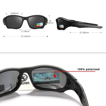 KDEAM Vojske Očala Športne Polarizirana sončna Očala Moških Krivulja Rezanje Okvir Stresa Mraz Objektiv Ščit sončna Očala oculos de sol