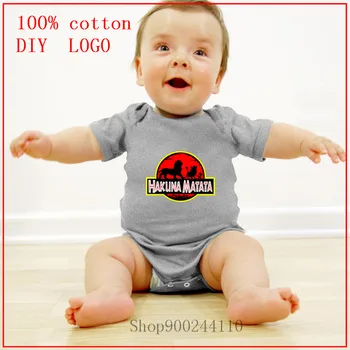2020 Unisex Novo Rojen Baby Boy Oblačila Baby Bodysuits Hakuna Matata Levji Kralj Simba Pumbaa Dekle Oblačila Čista Bombažna Oblačila