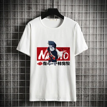Človek Oblačila Naruto Moda Japonski Anime Ljubimec Srajce Sasuke Smešno Risanka Mens T-Shirt Priložnostne Kul Ulične Nekaj Vrh Tee