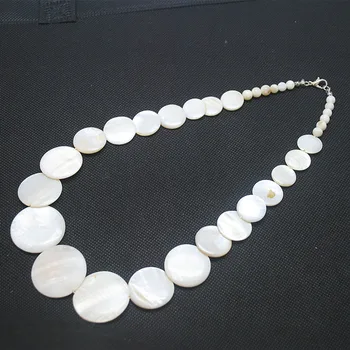 Moda za ženske ogrlica zagozda ogrlica lupini nakit bele matere biser narave ogrlica kroglice za stranke ali oblačila