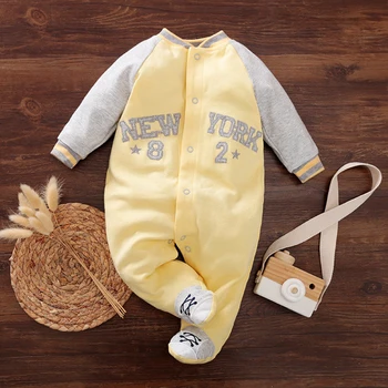 Malapina baby romper risanka jumpsuits bombaž newborn baby girl obleke Pižamo za dojenčke