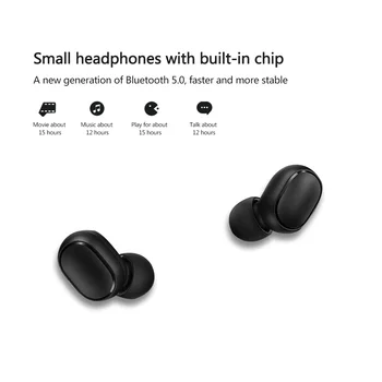 AirDots Novo Xiaomi Globalna Različica Basic 2 Šport Bluetooth Slušalke Izvirno Mi EN Različica AirDots Brezžične Stereo Bas Slušalke