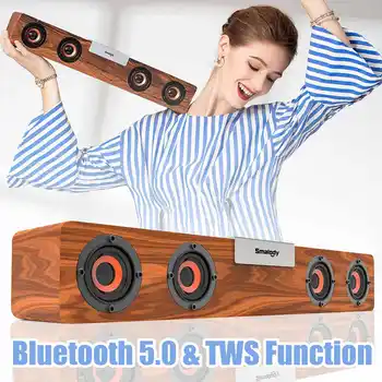 TWS Lesene bluetooth Zvočnik Prenosni Brezžični Soundbar Bass Glasbe Polje Subwoofer Brezžične Stereo Zvočniki Telefona in PC