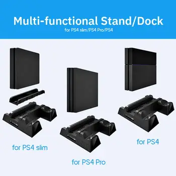 Hitro za PS4 Krmilnik Polnjenja Dock Postajo Dvojni Polnilnik Stojalo s Statusom Zaslon za Play Station 4/PS4 Slim/PS4 Pro