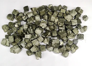 Skupaj 10 naravni naravni kamni in minerali, kristali naravni vzorec Kocke gruče pyrite osebkov zdravilnimi kristali