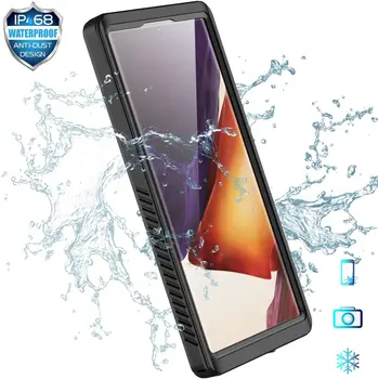 Za Samsung Galaxy S21 Ultra S21+ Plus 5G Opomba 20 Ultra Primeru Nepremočljiva Vgrajen Zaslon Patron Prstnih Odklepanje Pokrova Capa