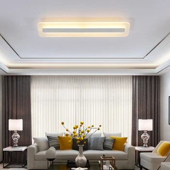 Sodobna Minimalism Visoko svetlost LED stropne luči pravokotne spalnica, dnevna soba aisl Stropne svetilke razsvetljave lamparas de techo