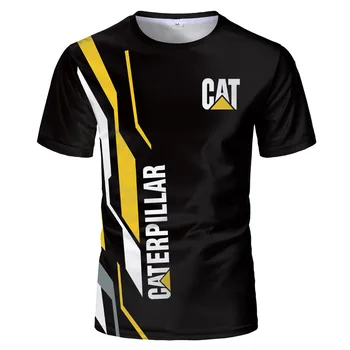 Mačka caterpillar 3dT Majica poletje Risanka avatar printed majica s kratkimi rokavi moški za ženske majice, vrhovi črni bombaž tees Moda Kratek rokav