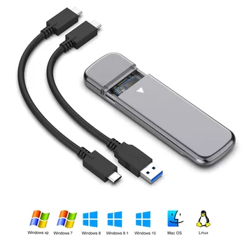 Rocketek / Nvme Trdi Disk, Ohišje M. 2 / GEN2 USB 3.1 / GEN2 / 10Gbps Prenos Podatkov Port Računalnika Lahko gre skozi Ta Vrata USB