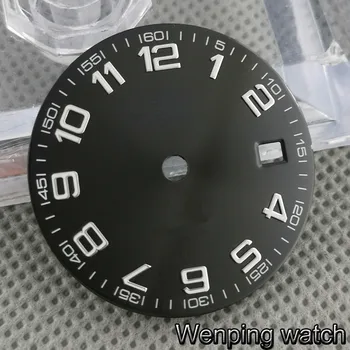 Bliger 29.2 mm sterilne črna modra srebrna watch izbiranje fit ETA 2824 2836 Miyota 8205 8215 821A Mingzhu GD 2813 3804 gibanja