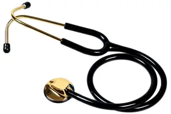 Strokovno stetoskop Luksuzni visoke kakovosti polno nastavite eno glavo, ena-cevi stetoskop brezplačna dostava