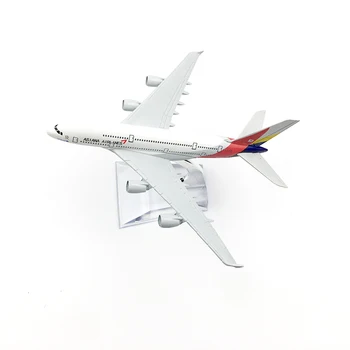 1/400 Obsega Letala Airbus A380 Asiana Airlines 16 cm Zlitine Letalo Model Igrače za Otroke, Otroci Darilo za Zbiranje