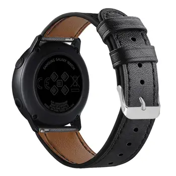 Pravega Usnja Band Za Samsung Galaxy Watch 20 mm / 22 mm Huawei GT/GT 2/GT2E Trak Amazfit GTS Krog Koncu tiskanje Cvet Band