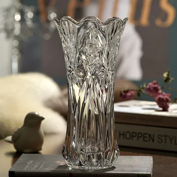 Evropski Steklena Vaza Sodobno Oblikovanje Cvet Namizni Vaze Ustvarjalne Pregleden Maceteros Decorativos Vaze za Dekoracijo BD50HP