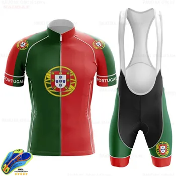2020 Portugalska Kolesarski Dres Komplet Poletnih Dihanje Pro Team Kolesarski Dres Moški Kolesarjenje Oblačila Triatlon Obleko Kolo Nositi Dres