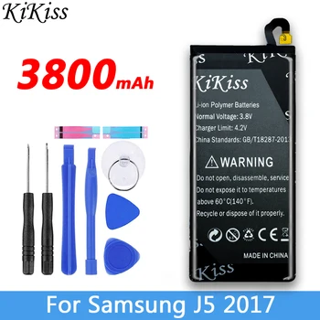 3800mAh Velika Moč Telefon Baterija Za Samsung Galaxy J5 Pro 2017 J530 Zamenjavo Baterije Visoke Kakovosti EB-BJ530ABE + Brezplačna Orodja