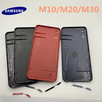 Za Samsung Galaxy M10 M105 M20 M205 M30 M305 2019 Baterije Hrbtni Pokrovček Vrata POLNO Stanovanje Zamenjava rezervnih Delov
